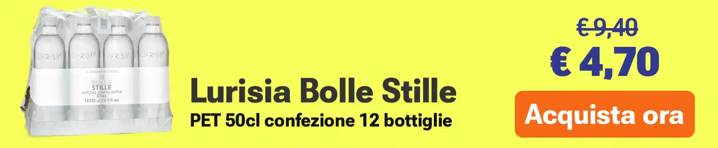 promo Lurisia Pet 50 bolle stille